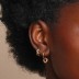 925 Sterling Silver Curved Hoop Earrings 60200041