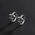 925 Sterling Silver Green Zirconia Iris Hoop Earring 60200048