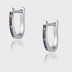 Rainbow Zirconia U Shape Hoop Earrings 60200050