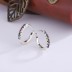 Sterling Silver Rainbow Zirconia Hoop Earrings 60200051