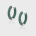 Vintage Full Zirconia C Shape Hoop Earrings 60200052