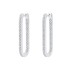 Zirconia U Shape Hoop Earrings 60200060