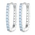 Luxury Zirconia U Shape Hoop Earrings 60200066