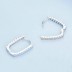 Luxury Zirconia U Shape Hoop Earrings 60200066