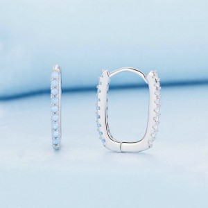 Luxury Zirconia U Shape Hoop Earrings 60200066