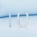 Luxury Zirconia U Shape Hoop Earrings 60200066