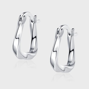 Twisted Wave Hoop Earrings 60200070