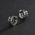 Vintage Two Rows Zirconia Hoop Earrings 60200074