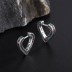 Vintage Rainbow Zirconia Heart Hoop Earrings 60200079