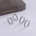 Vintage Zirconia Huggie Hoop Earrings 60200080
