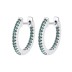 Vintage Zirconia Huggie Hoop Earrings 60200080