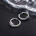 Vintage Rainbow Zirconia Toruses Hoop Earrings 60200086