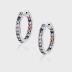 Luxury Rainbow Zirconia Huggie Hoop Earrings 60200087
