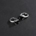 Black Zirconia Huggie Hoop Earrings 60200088