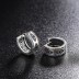 Vintage Zirconia Wide Huggie Hoop Earrings 60200089