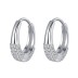 Minimalist Zirconia Huggie Hoop Earrings 60200090