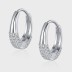 Minimalist Zirconia Huggie Hoop Earrings 60200090