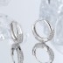 Minimalist Zirconia Huggie Hoop Earrings 60200090