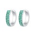 Spring Zirconia Huggie Hoop Earrings 60200096