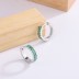 Spring Zirconia Huggie Hoop Earrings 60200096