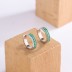 Spring Zirconia Huggie Hoop Earrings 60200096