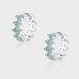 Gothic Punk Zirconia Huggie Hoop Earrings 60200098