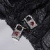 Vintage Heart Hammered Hoop Earrings 60200101