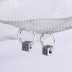 Vintage Zirconia Cube Hoop Earrings 60200102