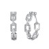 Zirconia Chain Link Hoop Earrings 60200104