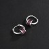Violet Zirconia Small Waist Hoop Earrings 60200105