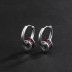 Violet Zirconia Small Waist Hoop Earrings 60200105