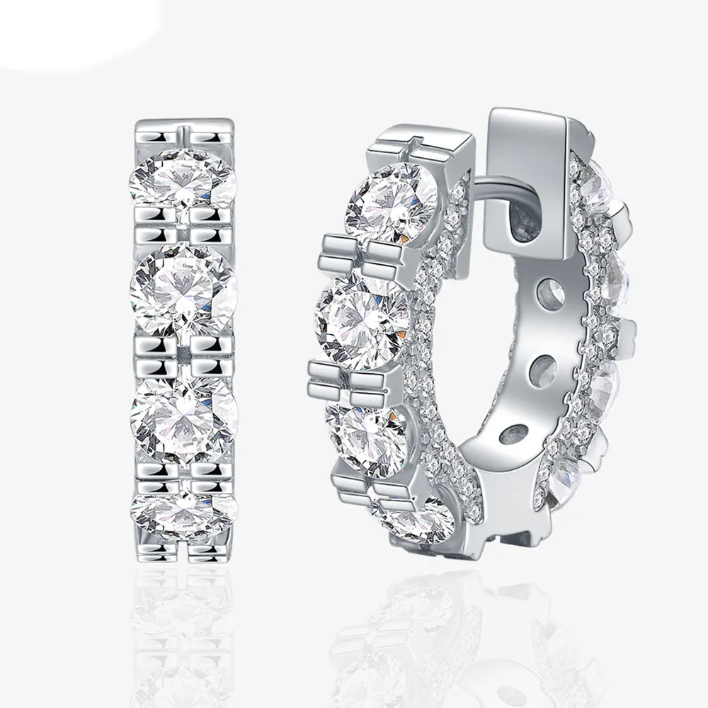 Diamond Level CZ Huggie Hoop Earrings 60200111