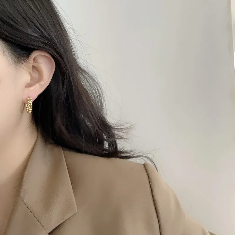 Hollow Link Chain Hoop Earring 60200121 - image1