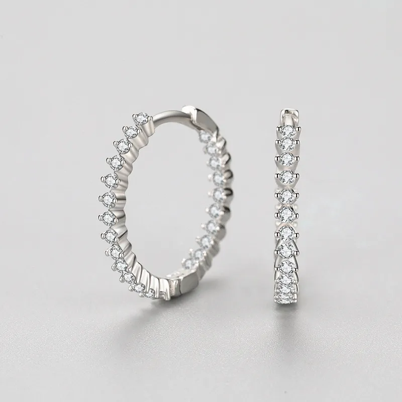 Shiny Zirconia Hoop Earring 60200126 - image2