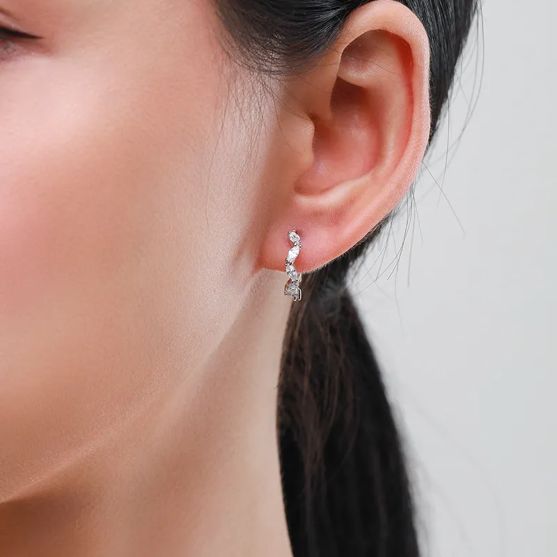Shiny Mariquesa Zirconia Hoop Earring 60200129 - image1