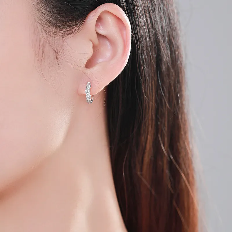 Sparkle 5A Zirconia Hoop Earring 60200132 - image1