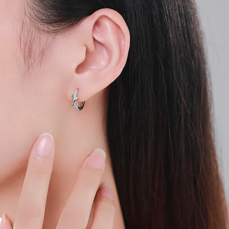 5A Infinity Zirconia Hoop Earring 60200135 - image1