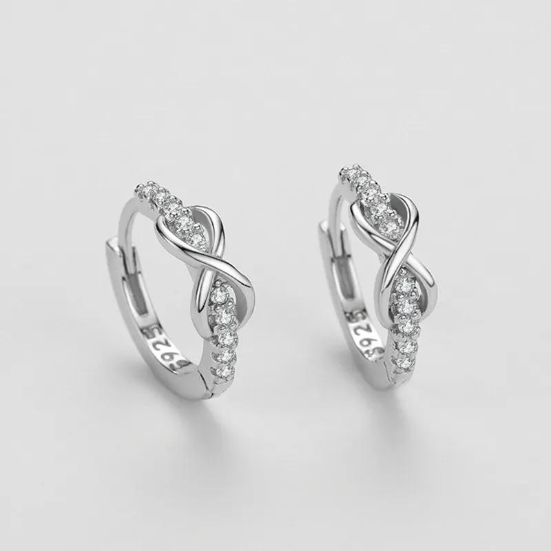 5A Infinity Zirconia Hoop Earring 60200135 - image2