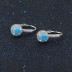 Zirconia Blue Opal Hoop Earring 60200146