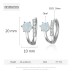 Zirconia White Opal Hoop Earring 60200147