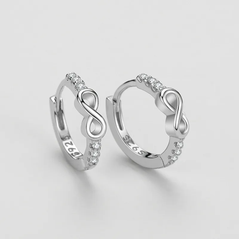 Zirconia Infinity Hoop Earring 60200149 - image2