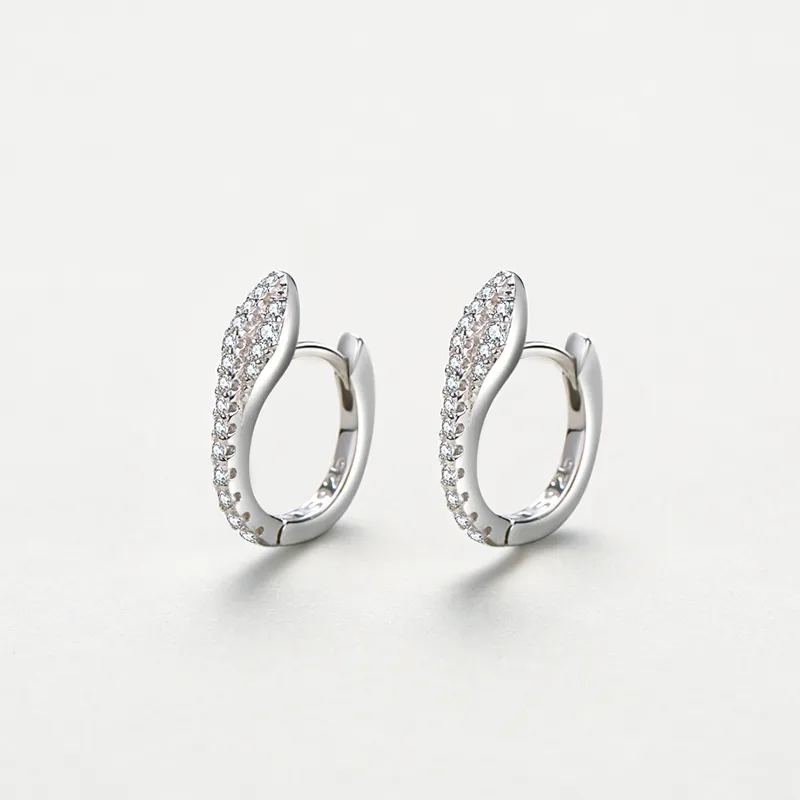 Zirconia Snake Hoop Earring 60200151 - image2