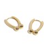 Gold Tone Horseshoe Hoop Earrings 60200165