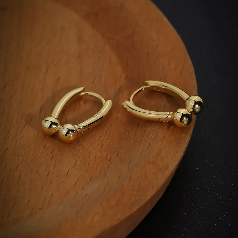 Gold Tone Horseshoe Hoop Earrings 60200165 - image2