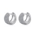 Sparkle Zirconia U Shape Hoop Earrings 60200169