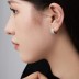 Sparkle Zirconia U Shape Hoop Earrings 60200169