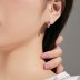 Evil Eye Heart Zirconia Hoop Earrings 60200170
