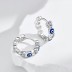 Evil Eye Heart Zirconia Hoop Earrings 60200170