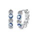 Evil Eye Round Zirconia Hoop Earrings 60200171