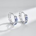 Evil Eye Round Zirconia Hoop Earrings 60200171